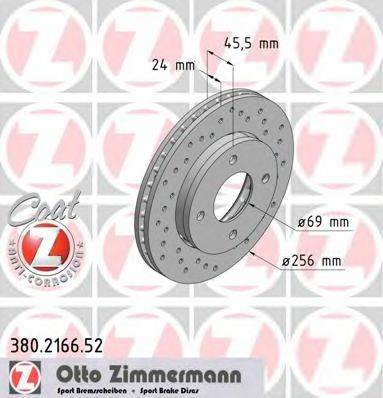 ZIMMERMANN 380216652 гальмівний диск