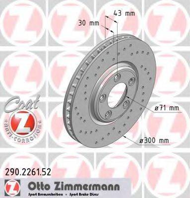 ZIMMERMANN 290226152 гальмівний диск