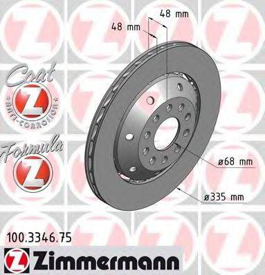 ZIMMERMANN 100334675 гальмівний диск