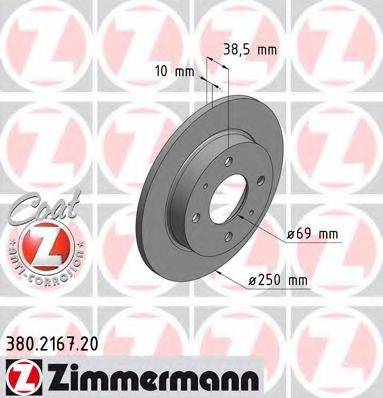 ZIMMERMANN 380216720 гальмівний диск