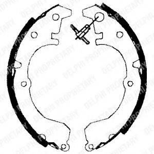DELPHI LS1602 Комплект гальмівних колодок
