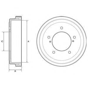 DELPHI BF544 Гальмівний барабан