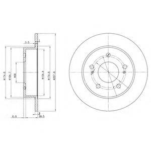 DELPHI BG3248 гальмівний диск