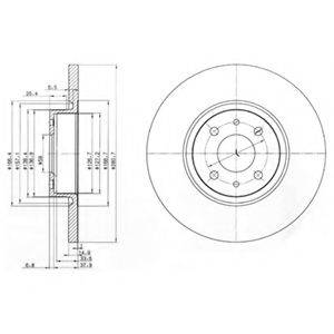 DELPHI BG3600 гальмівний диск