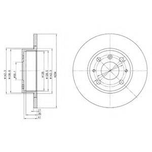 KAVO PARTS BR1705C гальмівний диск