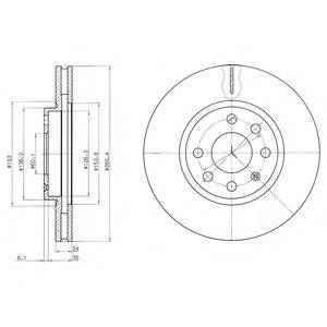 DELPHI BG3569C гальмівний диск