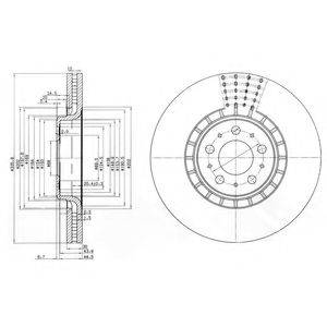 DELPHI BG9783C гальмівний диск