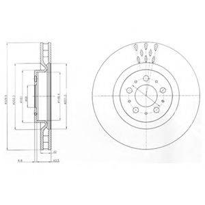 DELPHI BG4305C гальмівний диск