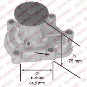 DELPHI WP1888 Водяний насос
