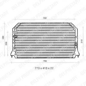 DELPHI TSP0225310 Конденсатор, кондиціонер