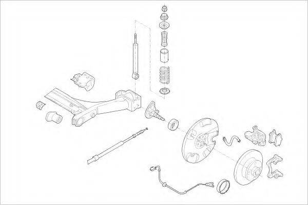 DELPHI VW10052R Підвіска колеса