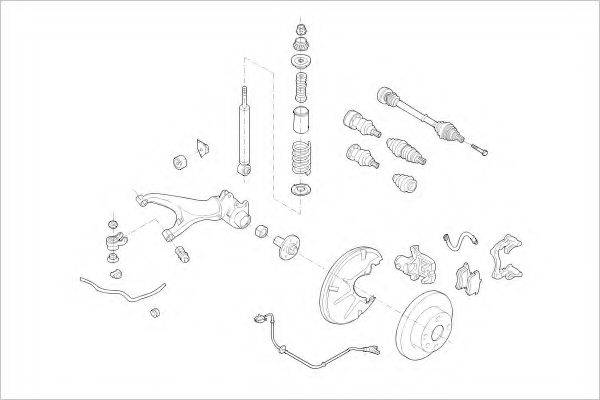 DELPHI VW05894R Підвіска колеса