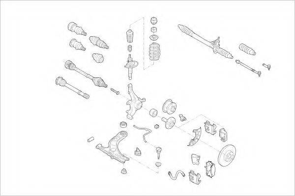 DELPHI VW05721F Підвіска колеса