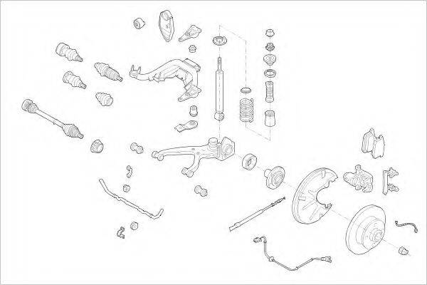 DELPHI VW01648R Підвіска колеса