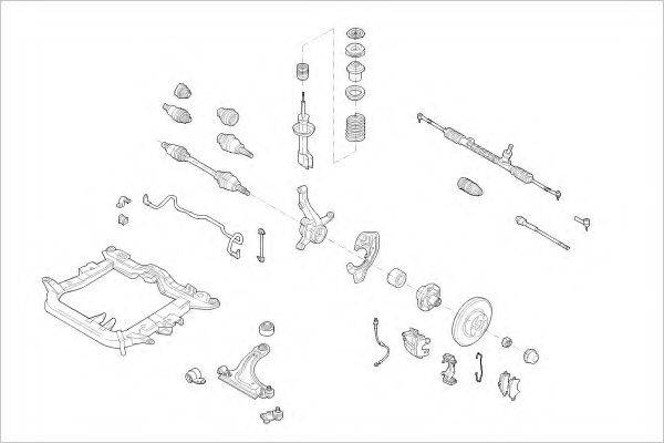 DELPHI OPEL15295F Підвіска колеса