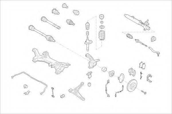 DELPHI VW05966F Підвіска колеса