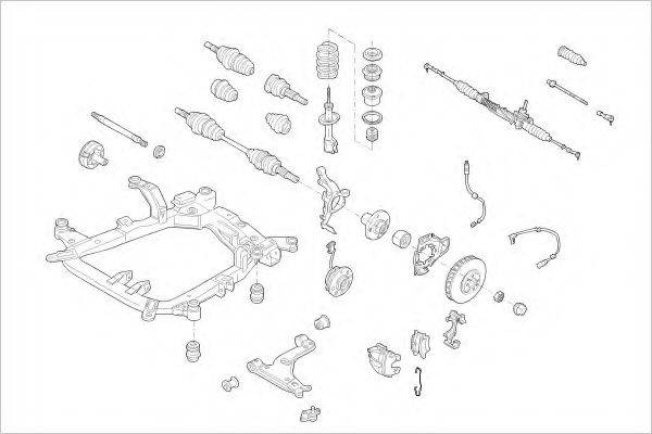 DELPHI OPEL16972F Підвіска колеса