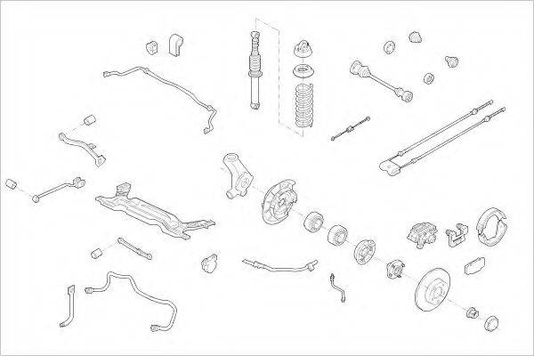 DELPHI FORD03887R Підвіска колеса