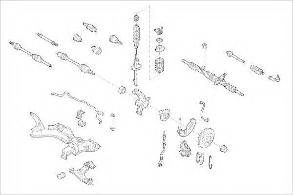 DELPHI FORD16968F Підвіска колеса