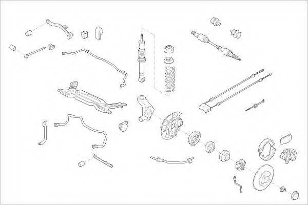 DELPHI FORD04713R Підвіска колеса