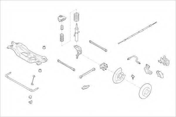 DELPHI FORD18272R Підвіска колеса