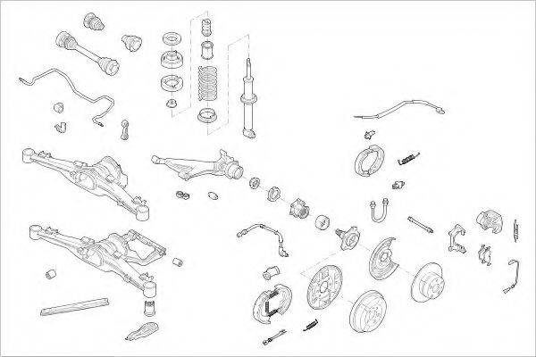 DELPHI BMW04632R Підвіска колеса