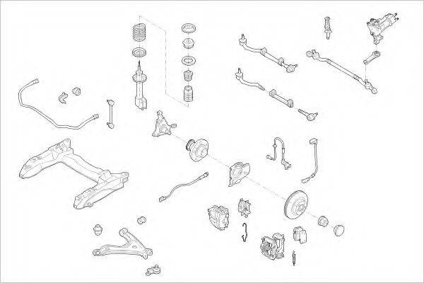 DELPHI OPEL01242F Підвіска колеса