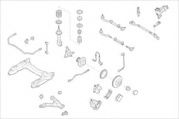 DELPHI OPEL01236F Підвіска колеса