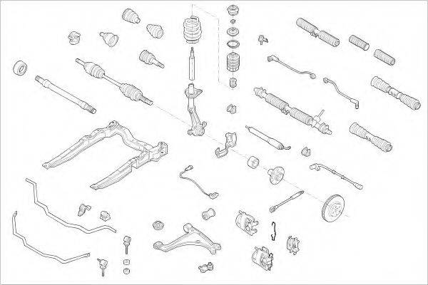 DELPHI OPEL03871F Підвіска колеса