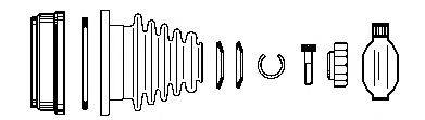 FARCOM 134169 Шарнірний комплект, приводний вал