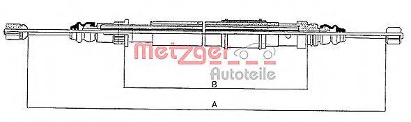 RENAULT 7700817316 Трос, стоянкова гальмівна система