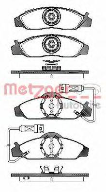 METZGER 062402 Комплект гальмівних колодок, дискове гальмо