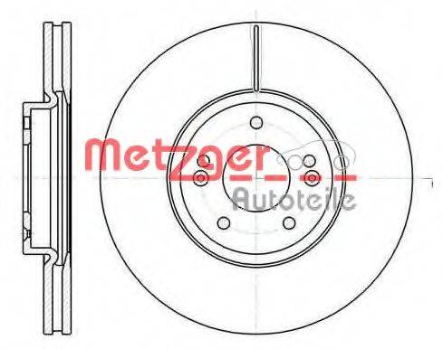 METZGER 6110210A гальмівний диск