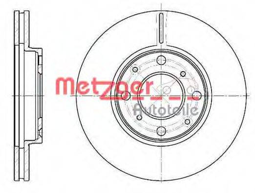 METZGER 684410 гальмівний диск