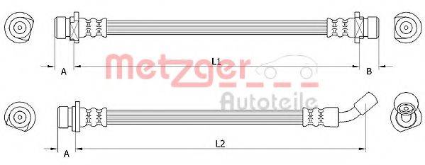 NPS H370A131 Гальмівний шланг