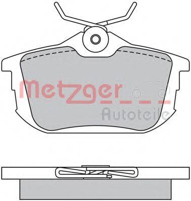 METZGER 1170118 Комплект гальмівних колодок, дискове гальмо