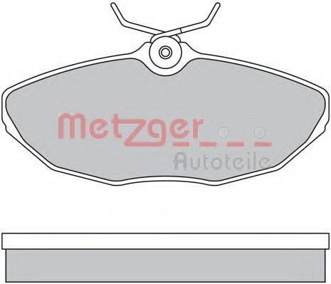 METZGER 1170341 Комплект гальмівних колодок, дискове гальмо