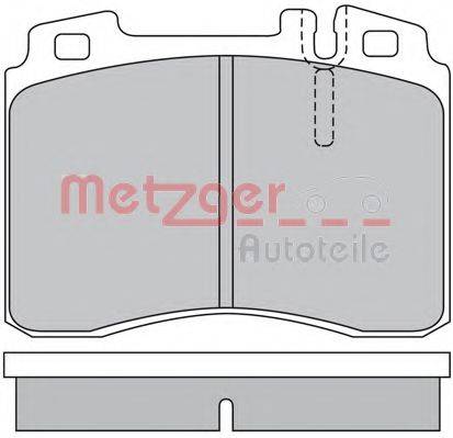 METZGER 1170374 Комплект гальмівних колодок, дискове гальмо