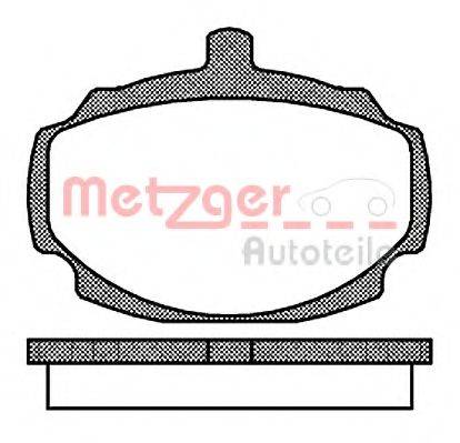 METZGER 1170700 Комплект гальмівних колодок, дискове гальмо