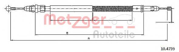 QUINTON HAZELL BC3997 Трос, стоянкова гальмівна система