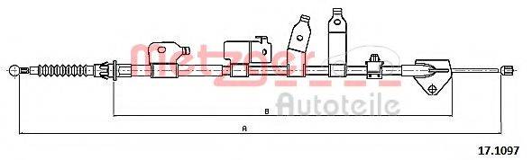 TOYOTA 46420-12590 Трос, стоянкова гальмівна система