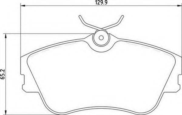 MAGNETI MARELLI 363700205140 Комплект гальмівних колодок, дискове гальмо