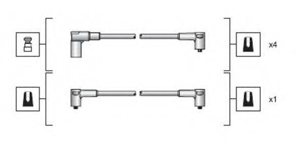 MAGNETI MARELLI 941318111029 Комплект дротів запалювання