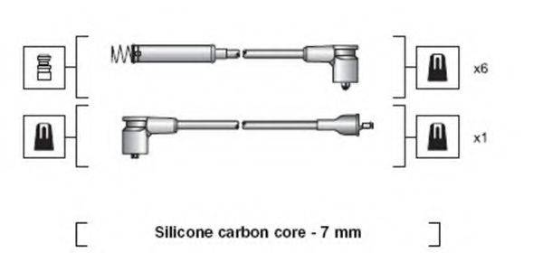 MAGNETI MARELLI 941318111074 Комплект дротів запалювання