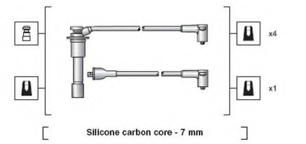 MAGNETI MARELLI 941318111079 Комплект дротів запалювання