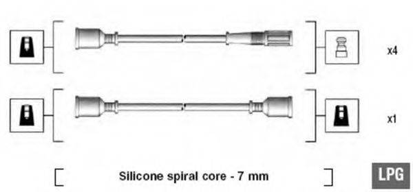 MAGNETI MARELLI 941095430588 Комплект дротів запалювання