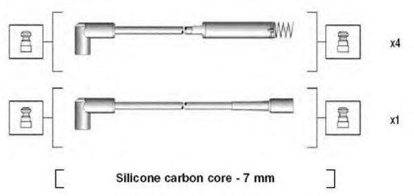 MAGNETI MARELLI 941125210675 Комплект дротів запалювання