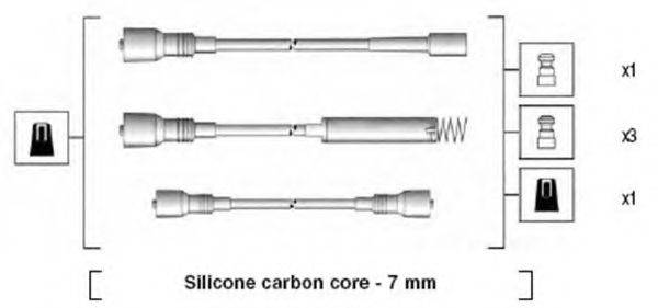 MAGNETI MARELLI 941125430691 Комплект дротів запалювання