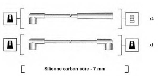 MAGNETI MARELLI 941285070843 Комплект дротів запалювання