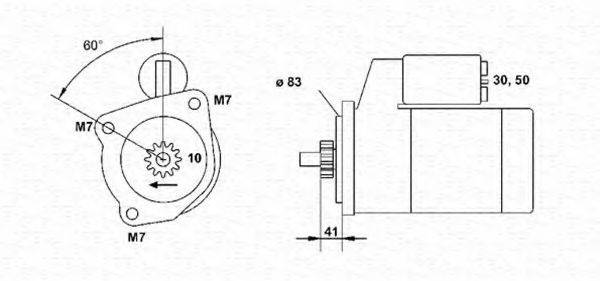 MAGNETI MARELLI 943251421010 Стартер